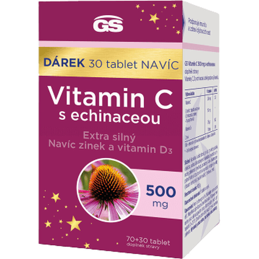 GS Vitamine C 500 avec Echinacea 70+30 comprimés