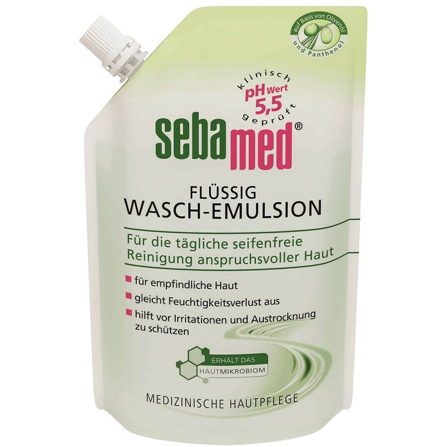 Sebamed olive washing emulsion, refill cartridge 400 ml