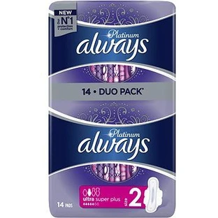 Always Platinum Ultra Ultra Super Super Plus Duopack 14 pcs