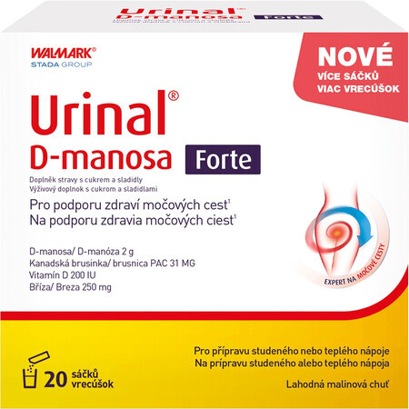 Urinaal D-mannose Forte 20 sachets