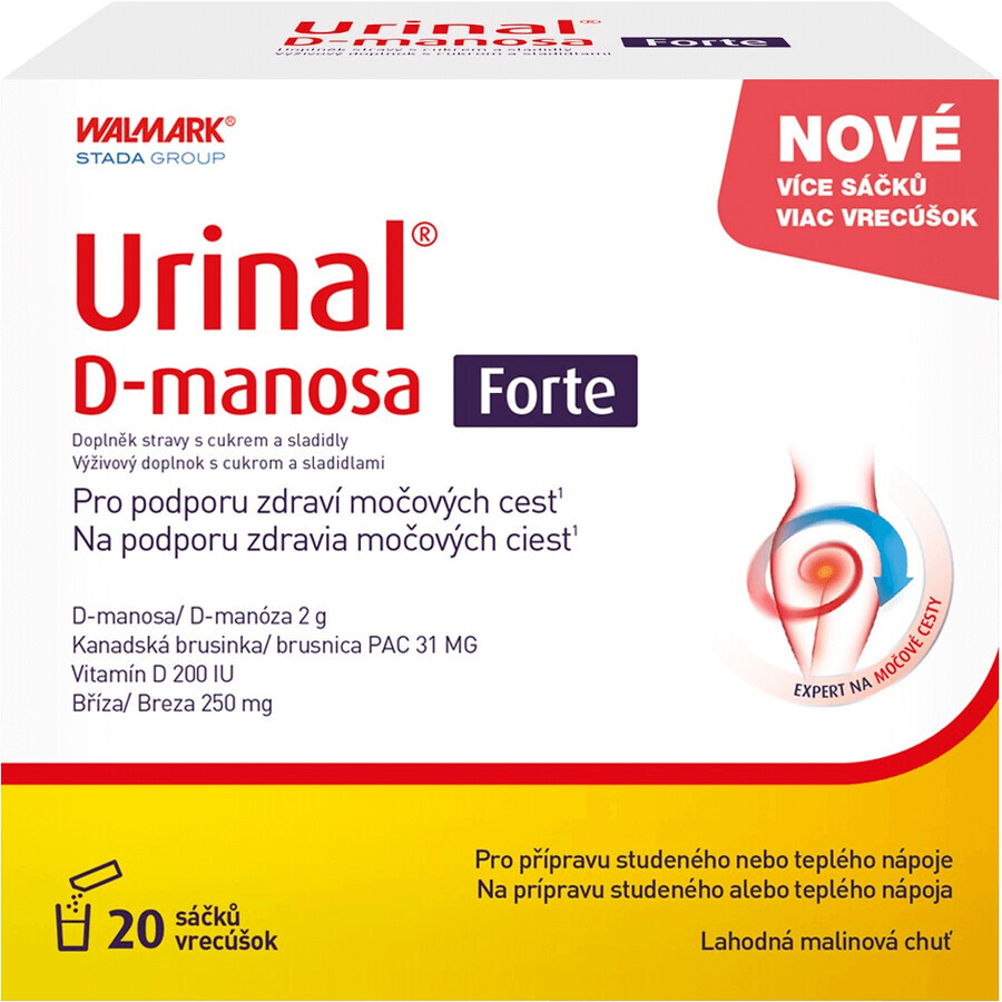 Urinaal D-mannose Forte 20 sachets