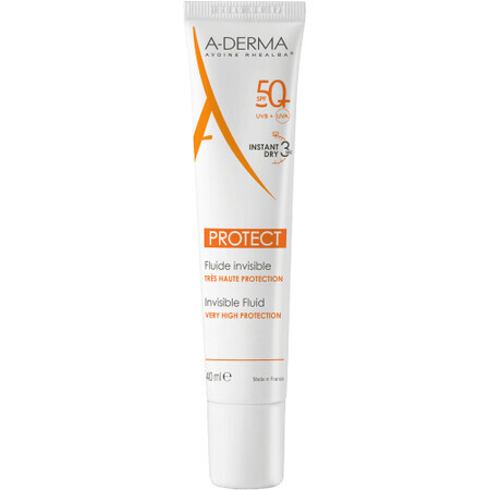 A-Derma PROTECT FLUIDE SPF50+ Fluide transparent 40 ml