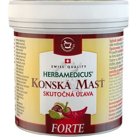 Herbamedicus Pommade chauffante pour chevaux Forte 500 ml