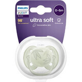 Philips Avent Ultrasoft Premium Fopspeen 0-6m groen