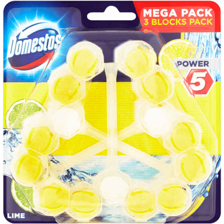 Domestos Power 5 Lime 3 x 55 g