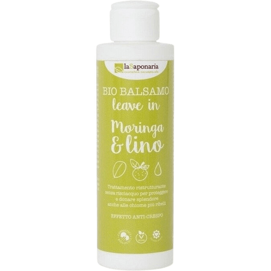 LaSaponaria Leave-in Conditioner met moringa en organische lijnzaadolie 150 ml