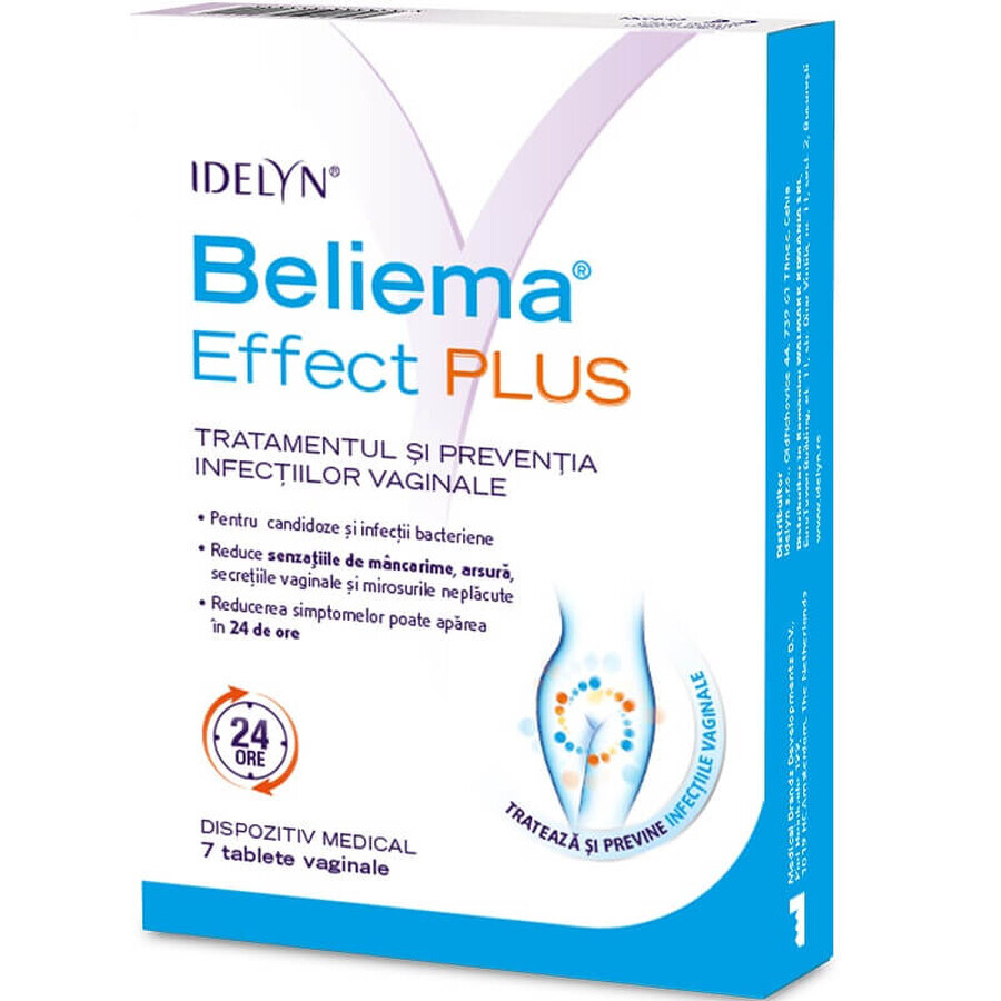 Beliema Idelyn Effect Plus, 7 vaginale tabletten, Stada