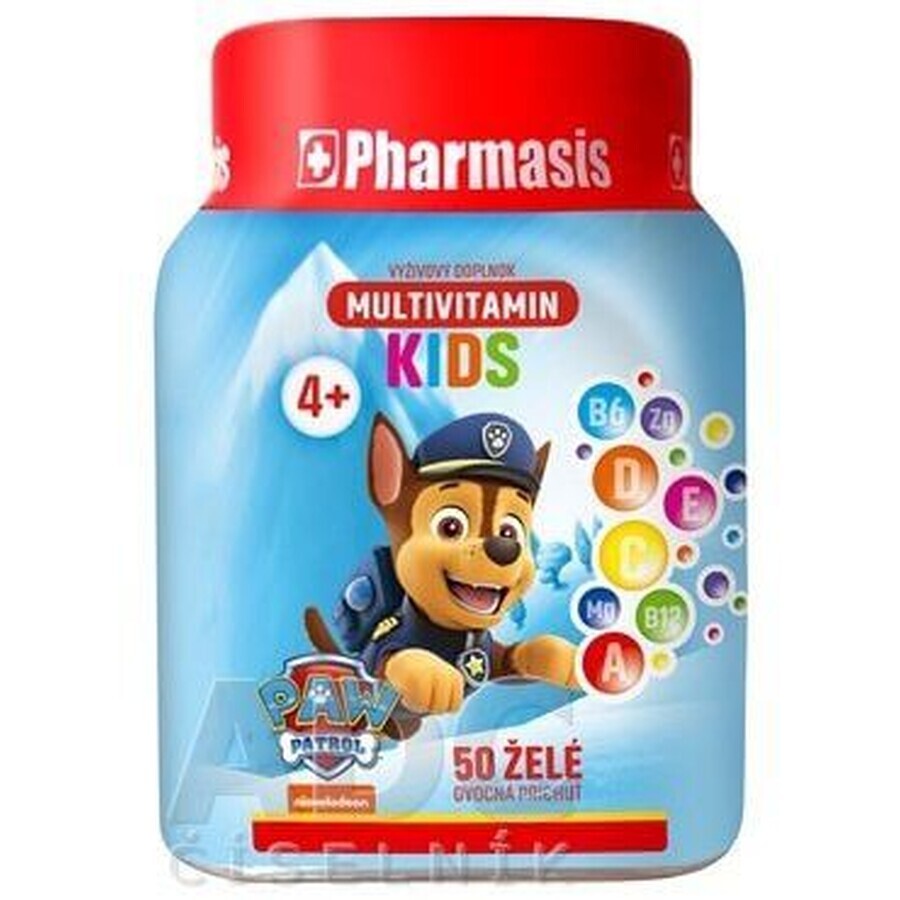 Pharmasis Multivitamine Kids Paw Patrol - blauw 50 stuks