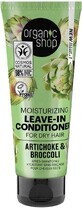 Organic Shop Leave-In Moisturising Conditioner voor droog haar Artisjok en Broccoli 75 ml