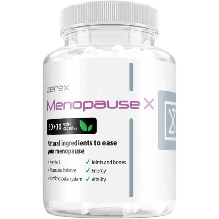 Zerex Menopause voor comfort tijdens climacteria 60 zachte capsules