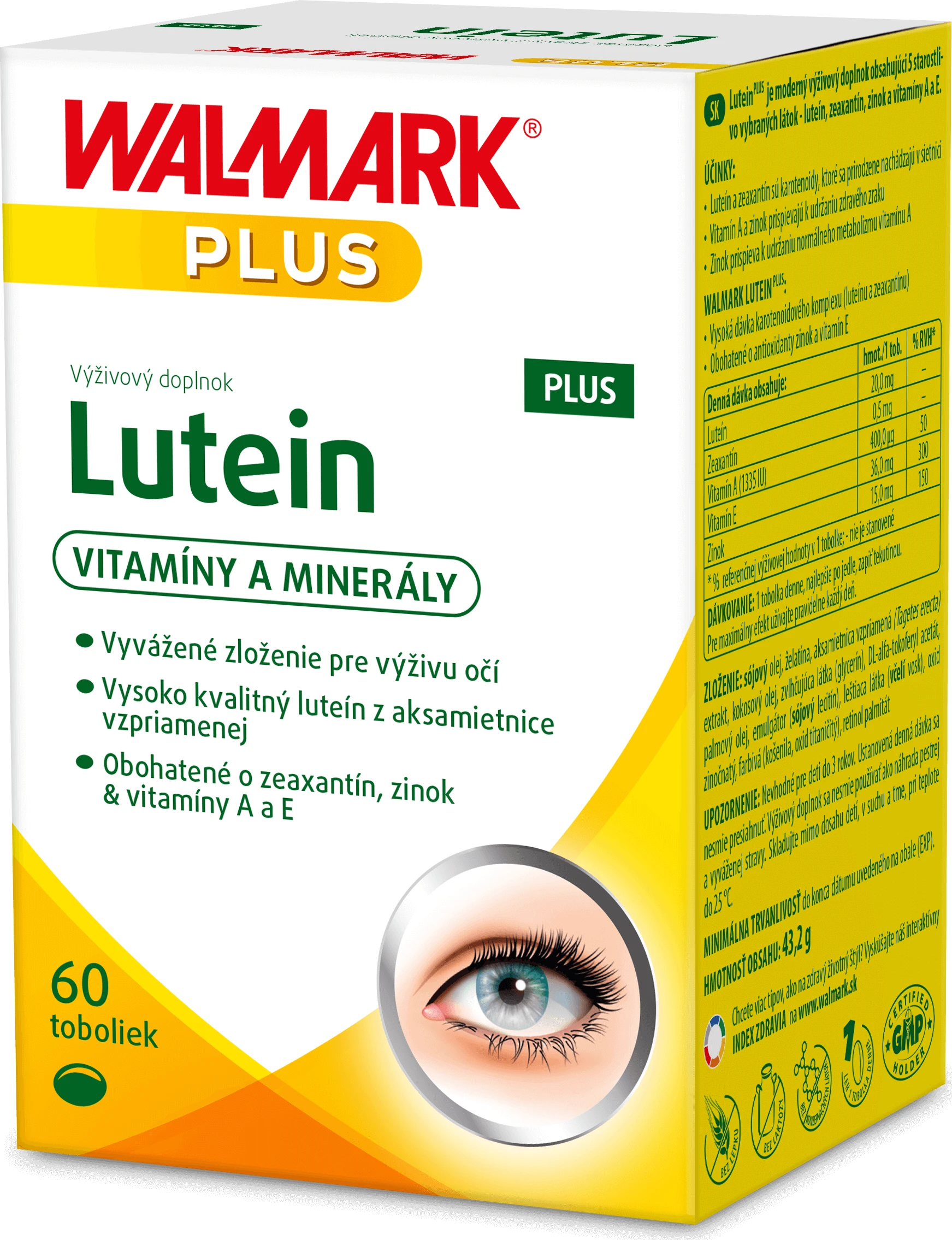 Walmark Luteïne PLUS 60 capsules