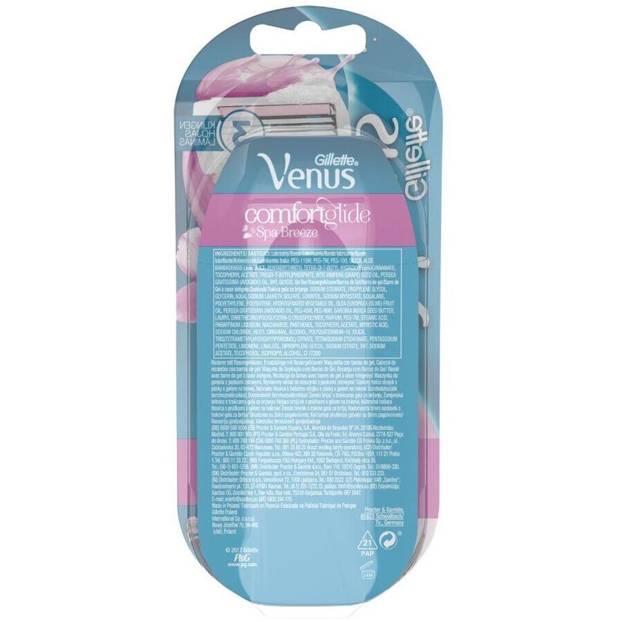 Gillette Venus Spa Breeze scheerapparaat + 2 scheerhoofden