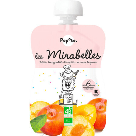 Popote Capsulă organică de mirabelle 120 g