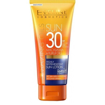 Eveline Cosmetics SunCare Waterproof Sunscreen Lotion SPF30, 200 ml