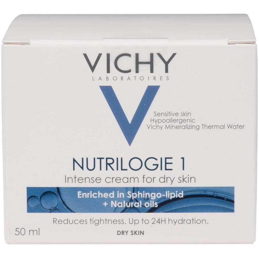 Vichy Nutrilogie hydraterende dagcrème voor de droge huid 50 ml