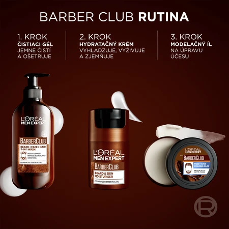 L'Oréal Paris Men Expert Barber Club Hidratant pentru barbă, bărbie și piele, 50 ml