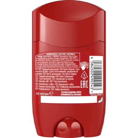 Old Spice Original Deodorant Solid Deodorant met frisse en kruidige smaak 50 ml