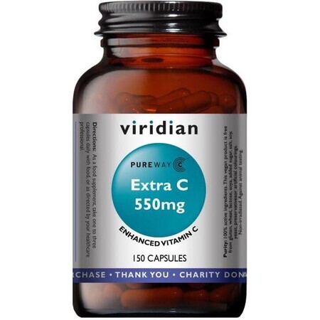 Viridian Extra C 550mg 150 capsules