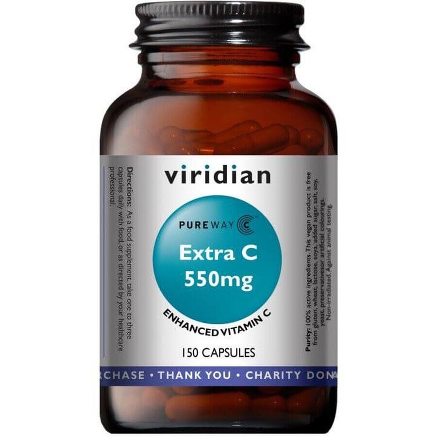 Viridian Extra C 550mg 150 capsules