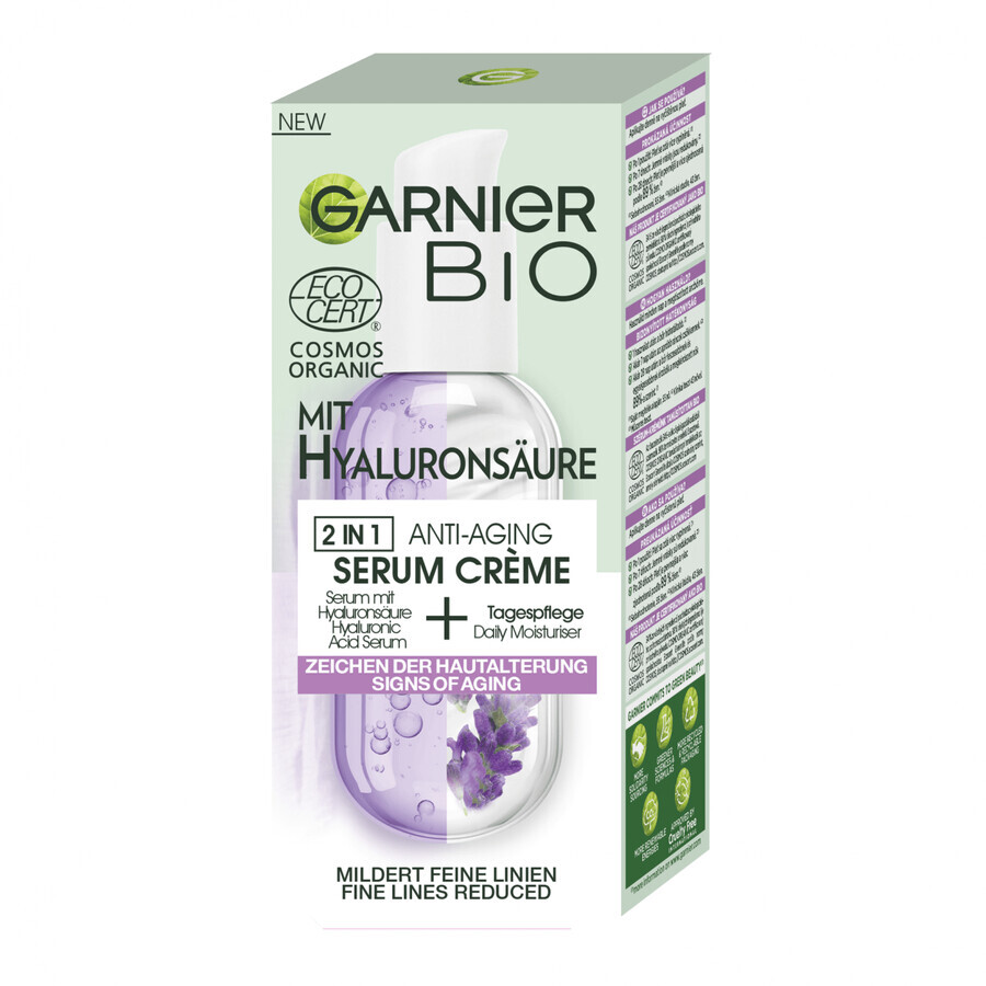 Garnier BIO Siero crema anti-età all'olio essenziale di lavanda 30 ml