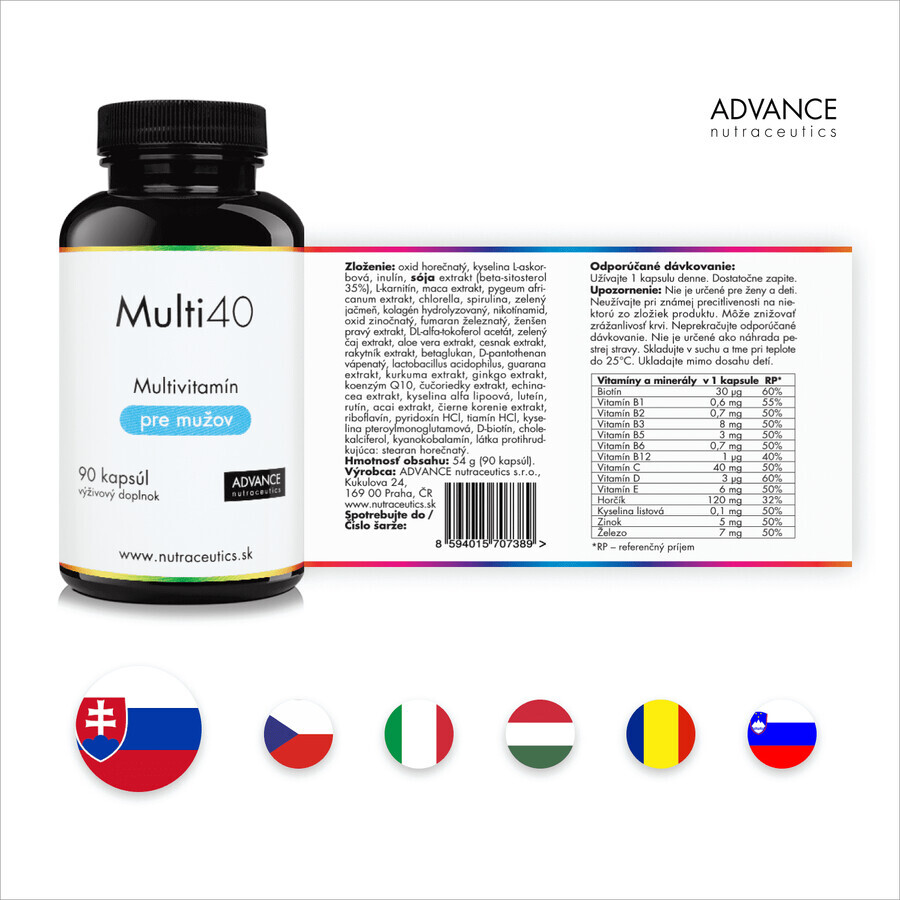 Advance Multi40 voor mannen 90 capsules