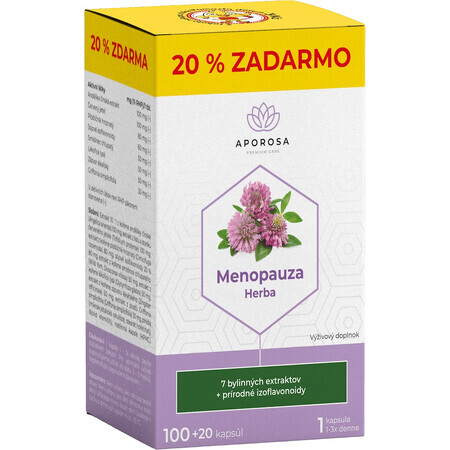 Aporosa Menopauzekruid 120 capsules