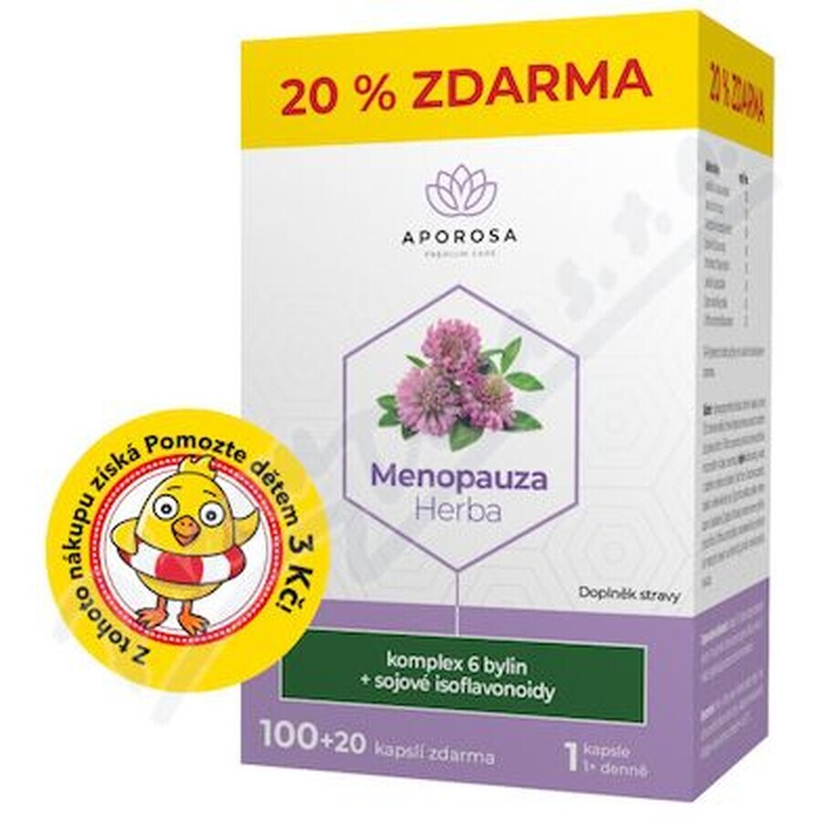 Aporosa Menopauzekruid 120 capsules