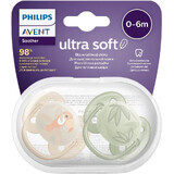 Philips Avent Ultrasoft Premium Soother Pet Boy 0-6m 2 pcs