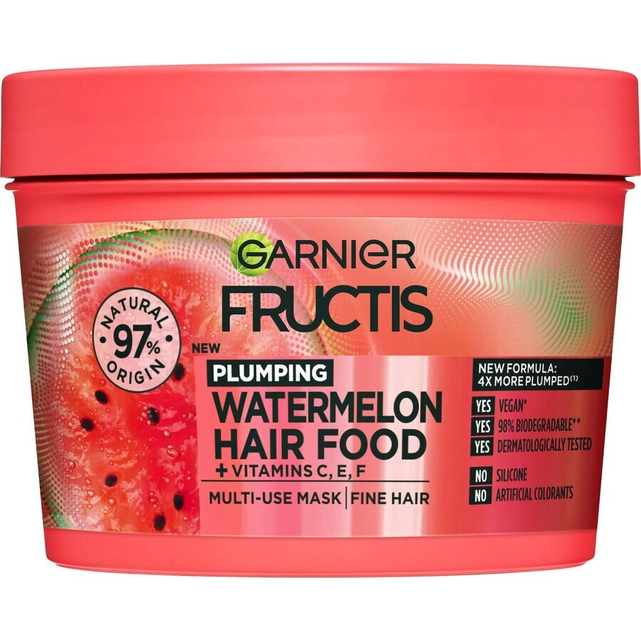 Garnier Fructis Hair Food Maschera per capelli all'anguria 400 ml