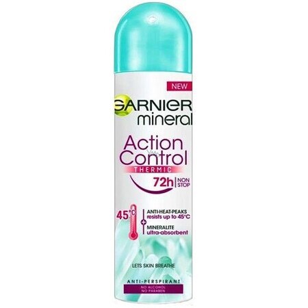 Garnier Garnier Acción Mineral Control Thermic 72h Garnier Acción Mineral Control Antitranspirante Spray 150 ml