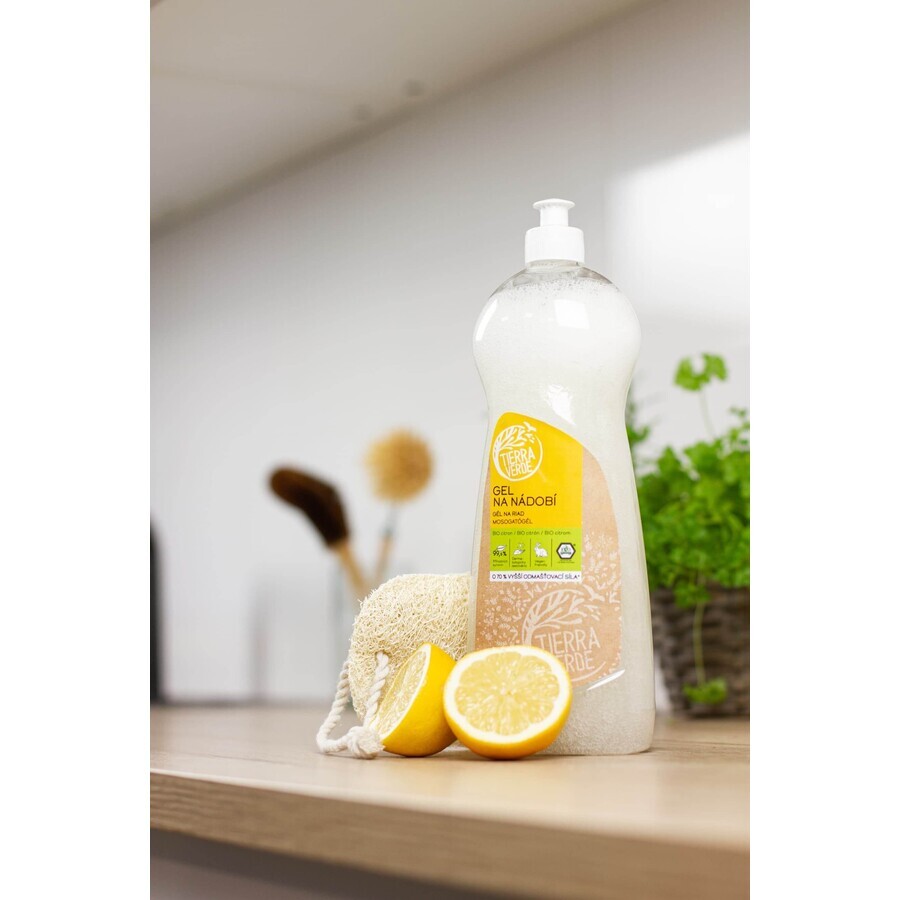 Gel de spălat vase Tierra Verde Organic lemon 1 l