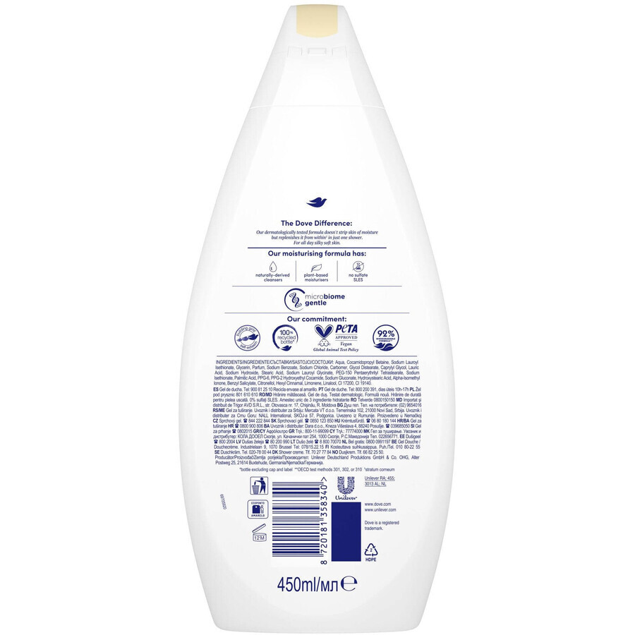 Dove Gel Doccia Nutriente Seta 450 ml