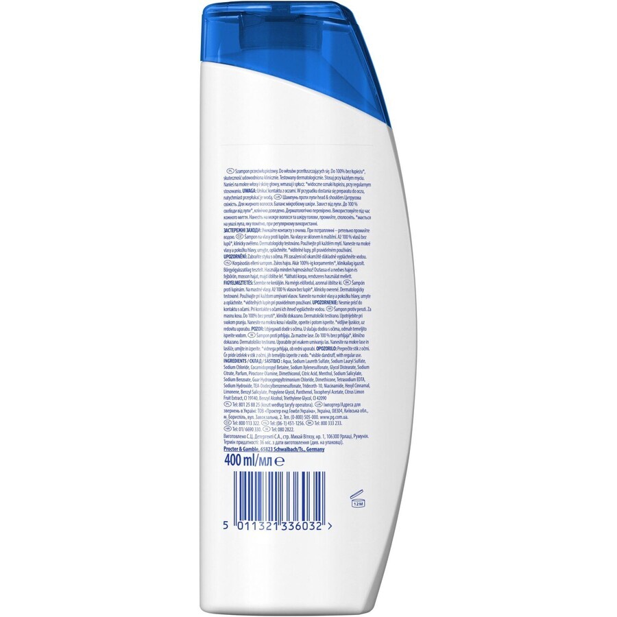 Head & Shoulders Citrus Shampoo voor vet haar 400 ml