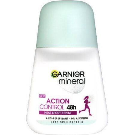 Garnier Action Control Roll-on 48h Deodorante minerale per donna 50 ml