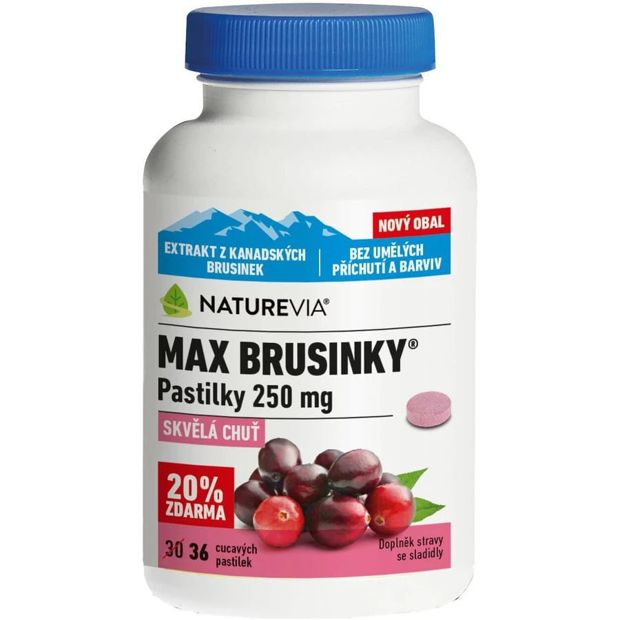 NatureVia Max Cranberry 250 mg 36 pilules