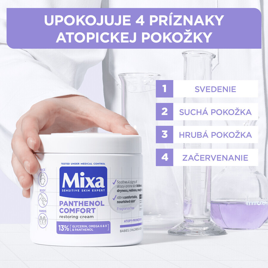 Mixa Pantenolo Trattamento corpo rigenerante per pelli a tendenza atopica, 400 ml