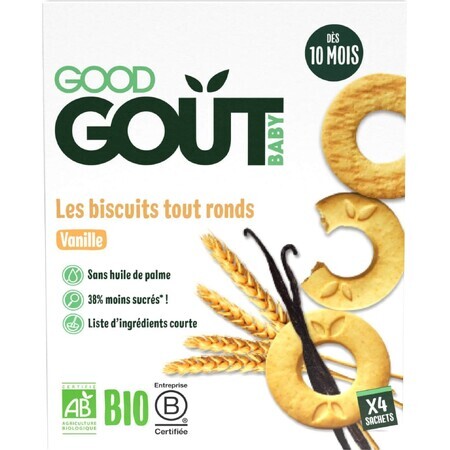 Good Goût Biologische Vanillecakejes 80 g