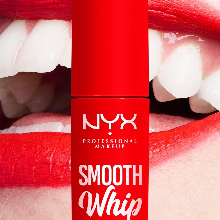 NYX Professional Makeup Smooth Whip Matte Lip Cream 12 Zuckerguss auf mattem flüssigem Lippenstift, 4 ml