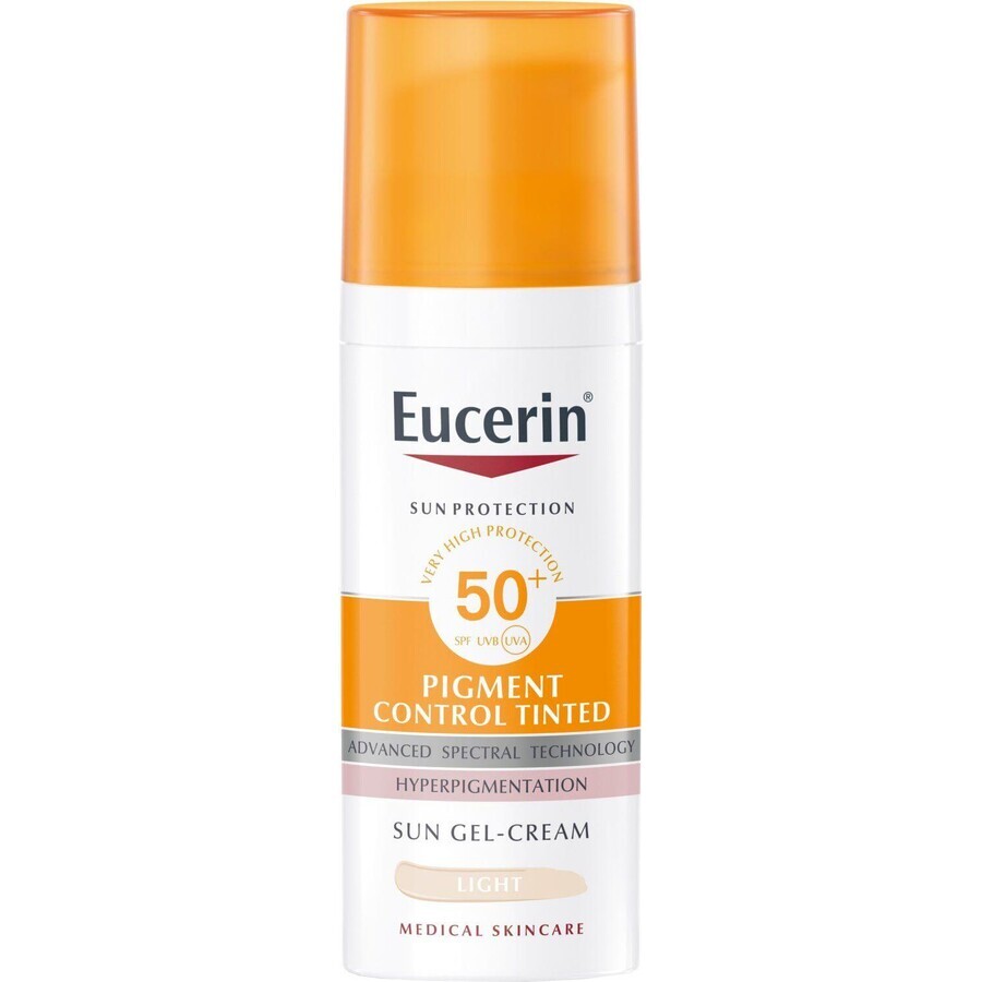 Eucerin PIGMENT CONTROL Gesichtsbräunungsemulsion mit depigmentierender Wirkung PIGMENT CONTROL (light) SPF 50+, 50 ml