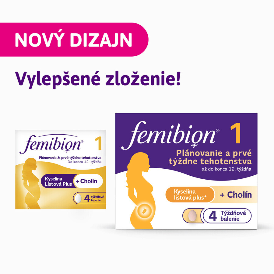 Femibion 1 Planificarea și primele săptămâni de sarcină, 56 comprimate