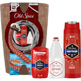 Old Spice in een houten vat - vaste deodorant + douchegel + aftershave