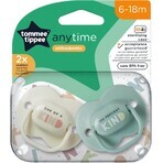 Tommee Tippee CTN AnyTime succhietto in silicone, 6-18m, più colori 2 pz.