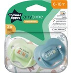 Tommee Tippee CTN AnyTime succhietto in silicone, 6-18m, più colori 2 pz.