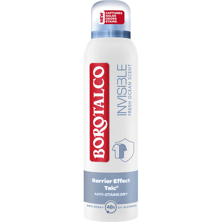 Borotalco Invisible Fresh Déodorant Antiperspirant Spray Unisex 150 ml