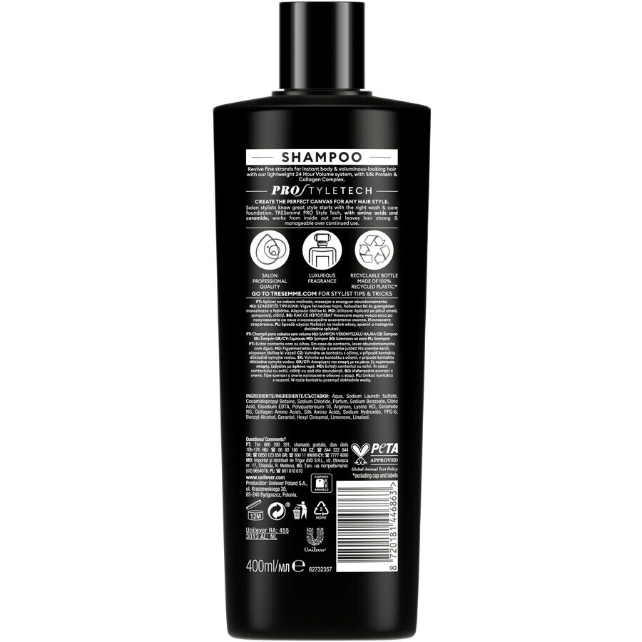 TreSemmé 24h Volume Shampoo voor meer volume 400 ml