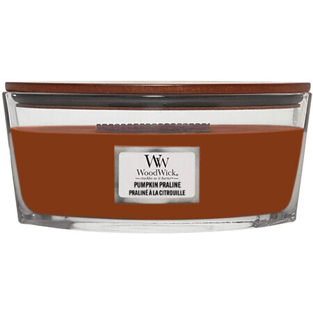 Woodwick Ship Pumpkin Pompoen praline geurkaars 454 g