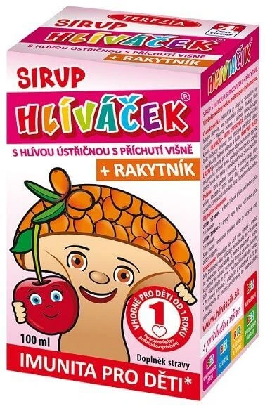 Terezia Hliviačik Oesterzwammen siroop met kersen + duindoorn smaak, 100 ml