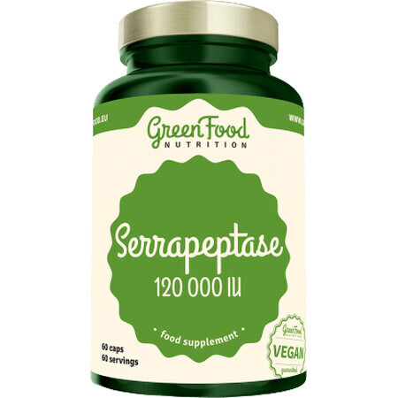 GreenFood Nutrition Serrapeptase 120000IU 60 gélules