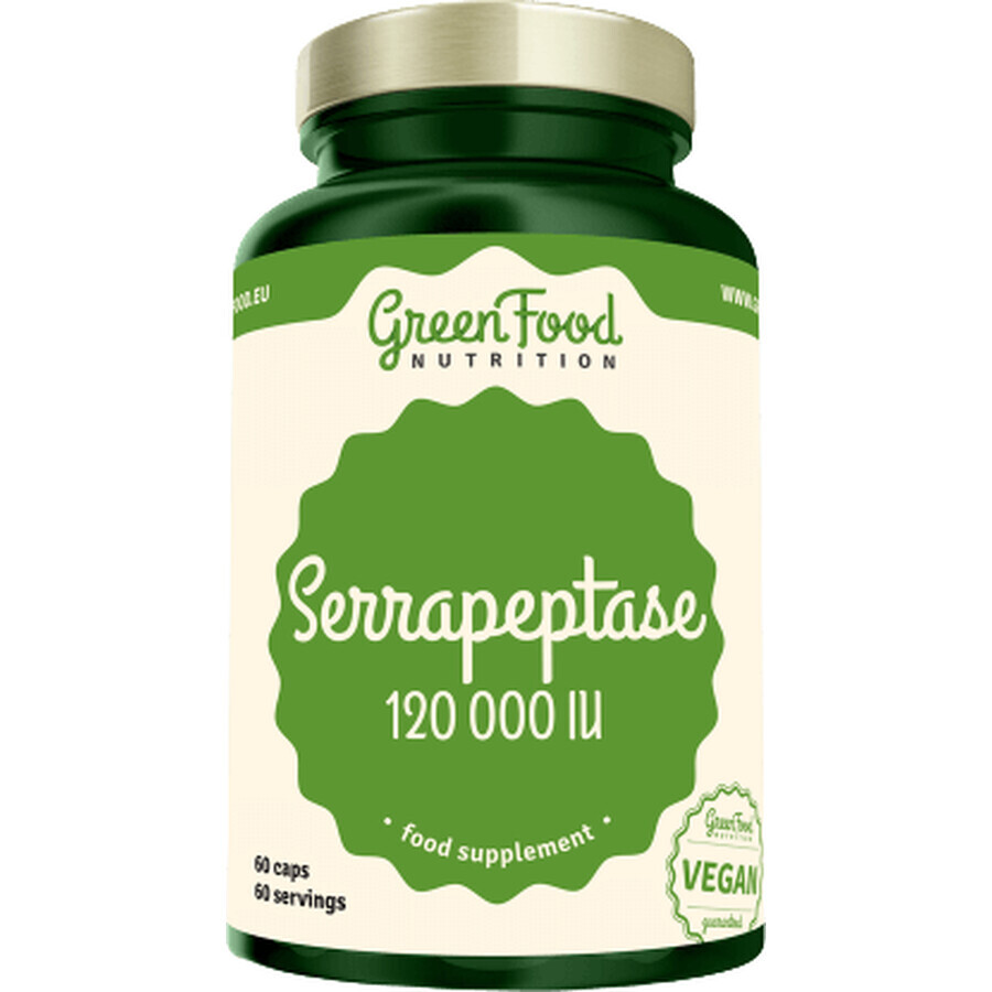 GreenFood Nutrition Serrapeptase 120000IU 60 gélules