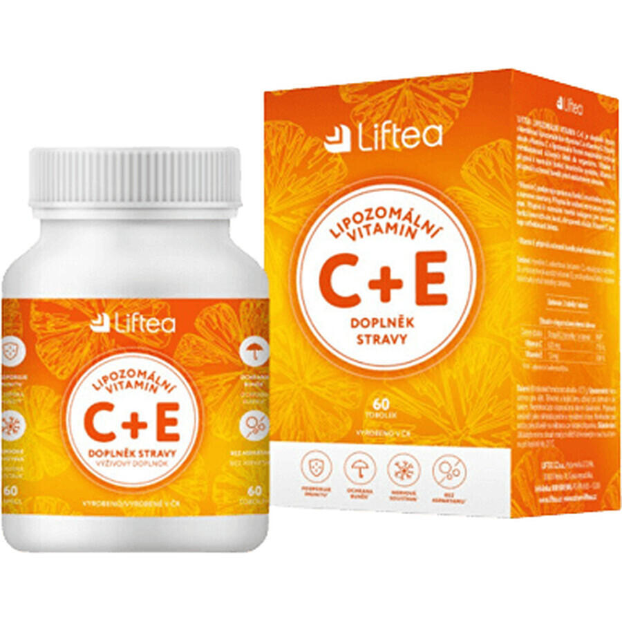 Liftea Liposomal Vitamin C+E 60 hard capsules